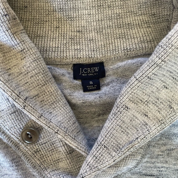 J. CREW | Grey Sweater Shirt with Pockets - Picture 4 of 6